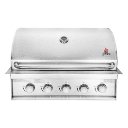 Chaleur Grill 5 Burner Built in Propane Natural Gas Stainless Steel BBQ Grill 50 000 BTU Walmart