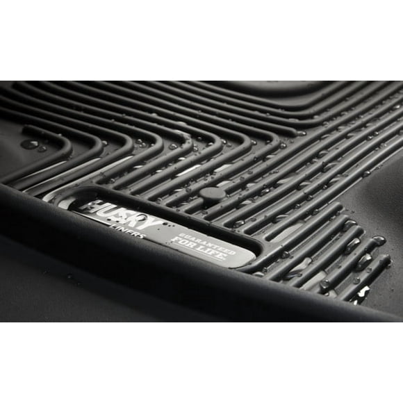Fits 2022-2022 Acura MDX Husky Liner Floor Liner 51321 X-act Contour; Molded Fit; Raised Ridge; Black; Thermoplastic Elastomer; 2 Piece