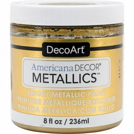 UPC: 0766218091673 | Decoart DECADMTL-36.5 Ameri Deco Mtlc 8oz Vintbrass Americana Decor Metallics 8oz Vintagbrass