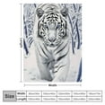 thumbnail image 4 of JEUXUS White Tiger Blanket Soft Throw Blanket Plush Weighted Blankets for Couch Sofa Tiger Gifts for Kids Adults Boys Girls, 4 of 6