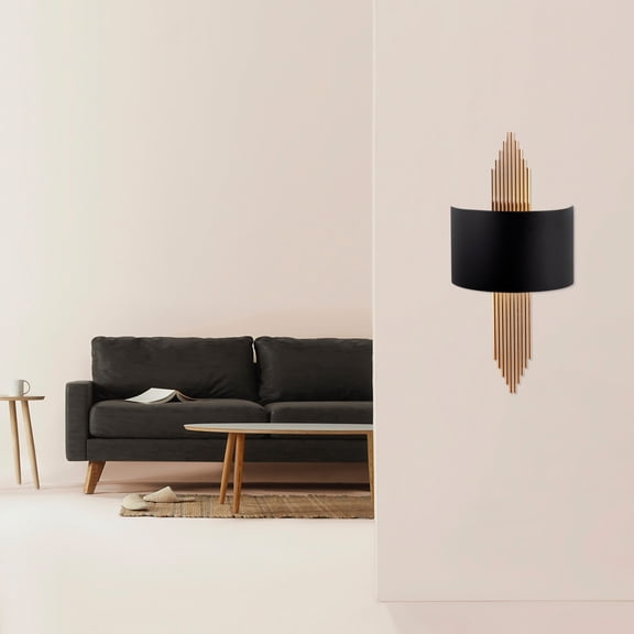 Opviq , Uzun , Black / Copper Wall Lamp