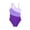 F151 Purple, variant on Likimi Teen Kids Girls One Piece Swimsuits Color Block One Shoulder Neck Sleeveless Comfortable Casual Swimwear For Beach Pool Purple Size 7-8 Years