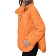thumbnail image 3 of Fall Winter Women Long Sleeve Stand Collar Quilted Hoodies Puffer Jacket, 3 of 6