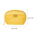 thumbnail image 2 of Unique Bargains 1 Pc Mesh Hand-held Sundries Makeup Bag Yellow 9.84in, 2 of 5