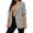 Gray women loose blazer jacket a1, variant on Yrmaups Loose Fit Short Sleeve Business Blazer for Women, Casual Collared Button Front Open Cardigan Jacket, Lightweight Soft Work Office Daily Wear, Black XL