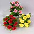 thumbnail image 3 of Artificial Flower Eco-friendly Washable 4 Colors Bonsai Pot Plant for Home, 3 of 10