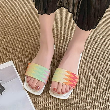 

Fanxing Today s Deals Women s Sandals Beadeed Orthopedic Sandals Dressy 2023 Casual Summer Glitter Thong Sandal Shoes Yellow 8.5