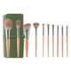 thumbnail image 1 of Juego de brochas de maquillaje, 10 piezas de madera de haya + paquete jack, brochas, base en polvo, colorete, fibra, pluma de belleza, herramientas de maquillaje, 1 of 5