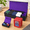 Set Black Purple, variant on Trading Card Storage Case with Playmat Compartment, Set Black Grey, Holds 2400+ Cards