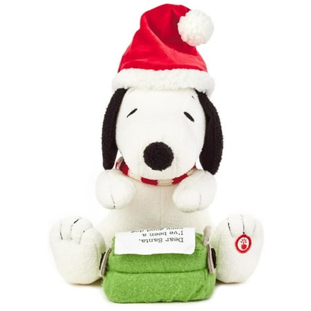 Hallmark Peanuts Snoopy's Letter to Santa Stuffed Animal With Sound and Motion Interactive