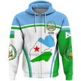 thumbnail image 4 of Sudadera con capucha y cremallera con el emblema nacional de Yibuti, con mapa y bandera de Yibuti, ropa informal para hombre, deportiva, para niño, 4 of 4