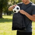 thumbnail image 6 of Drawstring Sports Ball Bag, Lightweight Polyester Ball Carry Backpack for Soccer Basketball Volleyball, Gym Practice and Outdoor Game Day Storage Sack, 6 of 6