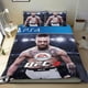 thumbnail image 1 of UFC Conjunto de sábanas temático, trío de piezas, cómodo y amigable con la piel, diseño único, regalo de decoración para el hogar para familiares, amigos y fans, 90 cm * 190 cm, 1 of 6