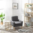 thumbnail image 2 of 16 Inch Modern Round Faux Marble Top Coffee Table with X Base, White and Gold, 2 of 10