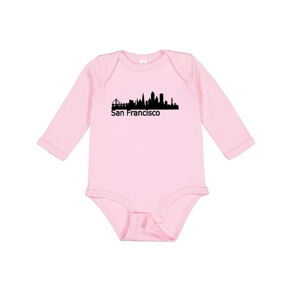 Inktastic San Francisco Skyline Boys or Girls Long Sleeve Baby Bodysuit