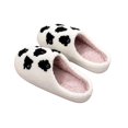 thumbnail image 5 of HTHLVMD Cute Pattern House Shoes, Fuzzy Plush Slip Ons, Halloween All Over Ghost Slippers Cute Pattern Fuzzy House Shoes Warm Plush Closed Toe Slip On Clog Indoor Footwear, White 7.5, 5 of 6