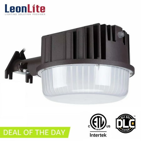 LEONLITE LED Outdoor Barn Light, Dusk to Dawn 80W LED Security Light, for Garage, Yard, Parking Lots, 5000K (Best Dusk To Dawn Light Control)