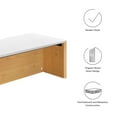 thumbnail image 4 of Kinetic 38" Wall-Mount Office Desk With Cabinet and Shelf in White Natural, 4 of 8