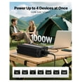 thumbnail image 2 of 1000W Power Inverter 12V to 120V AC, Modified Sine Wave Converter with USB-C, 2 AC Outlets, LED Indicator - RV Truck Camping, 2 of 8