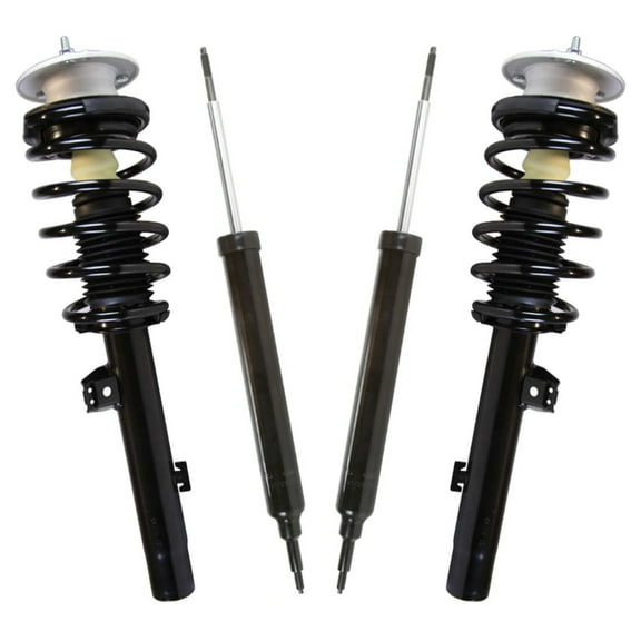 AutoShack Front Complete Strut & Coil Spring   Shock Absorber Replacement for 2007-2013 BMW 328i 2007-2013 BMW 335i 4-PC Kit