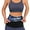 Black(Lining Blue), variant on Waist Trimmer for Women Weight Loss Sauna Waist Trainer Slimming Sweat Belt Workout Stomach Shaper