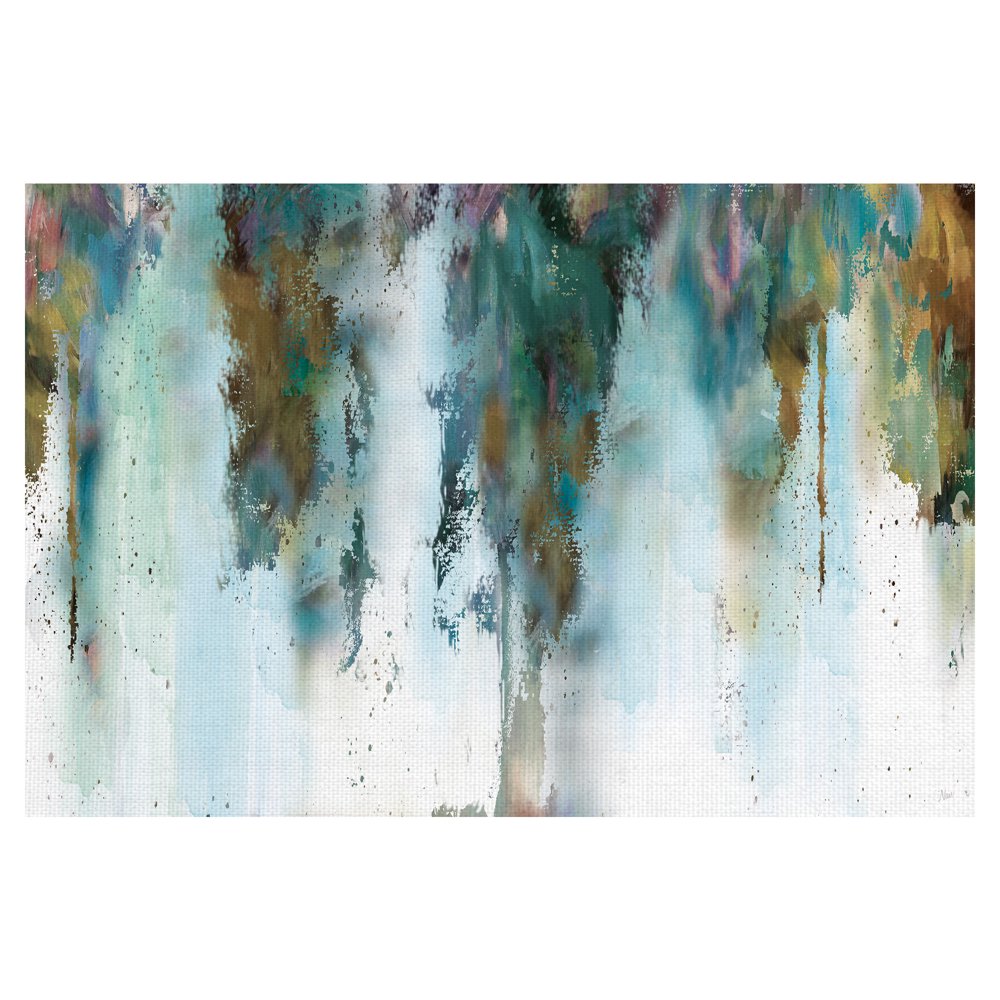 Masterpiece Art Gallery Skyline Abstract Blue By Nan Canvas Art Print