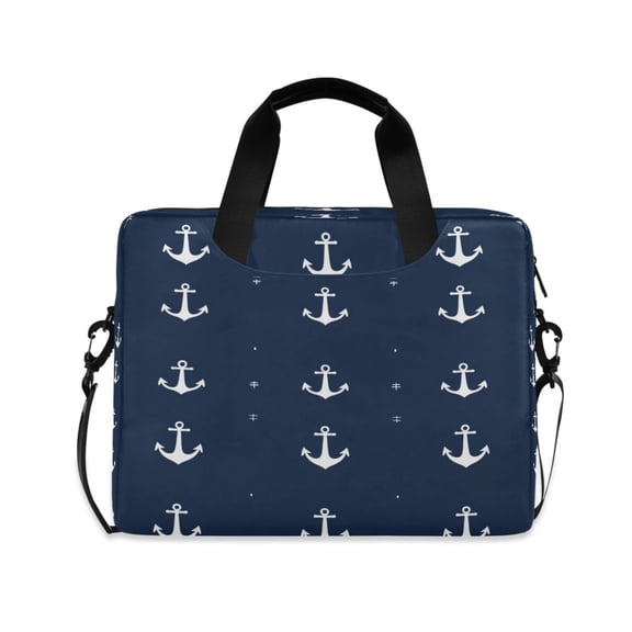 16inch Laptop Briefcase, Business Laptop Bag with Detachable Strap & Padded Compartment, Water-Resistant Polyester,An Elegant Pattern