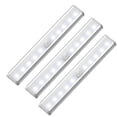 thumbnail image 2 of 3 Pcs Lampe de Garde-Robe Sans Fil Lumière Blanche Rayée 10 Perles Lampe LED Intérieure Lampe de Garde-Robe à Induction Lumière et Détection de Mouvement Lampe de Garde-Robe à Piles Aspiration Magnétique, 2 of 8