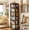 Black Oak, variant on 6 Tier Rotating Bookshelf Tower, Revolving Bookcase, 360° Round Spinning Book Shelf, Narrow Swivel Bookshelves Vertical Turning Corner Bookshelf Organizer for Small Space, Rustic Brown