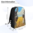 thumbnail image 4 of Disketp Funny Countryside Donkey Mochila Unisex de Apertura Lateral Completa, Mochila para Laptop para Escuela, Trabajo y Viajes, 4 of 8