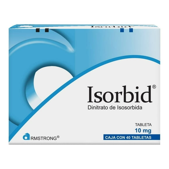 Dinitrato de Isosorbida Isorbid Armstrong 10 mg 40 tabletas