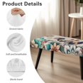 thumbnail image 6 of FKELYI Boho Mandala Rooster Print Dining Bench Cover Breathable Anti-Dust Bench Seat Cushion Covers Furniture Protector Slipcover for Bedroom Living Room, 6 of 7
