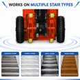 thumbnail image 5 of RXFSP Ergonomic Electric Stair Climbing Hand Truck, 880lb Capacity, 1200W Motor, Folding Motorized Dolly Cart, 5 of 11