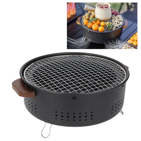 BBQ Charcoal Grill Stove, Heightened Stove Legs Split Barbecue Stove Multiple Vents for Outdoor