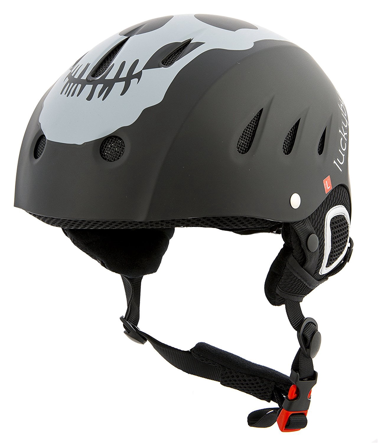 Lucky Bums Snow Sport Helmet, Skull, Large
