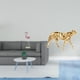 thumbnail image 2 of Escultura moderna de resina de flamenco y . Figura decorativa de animal, pieza central para decoración del hogar, jardín, oficina o mesa., 2 of 8