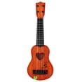 thumbnail image 1 of Miangastore Khaki Mini Guitar for Playing Crafted with Plastic Material Clear Finish 4 Strings 44cm, 1 of 8