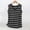 Gray, variant on Stripes Tank Top for women's Sleeveless T-Shirt Crew Neck Summer Striped Vest White XL(XL)