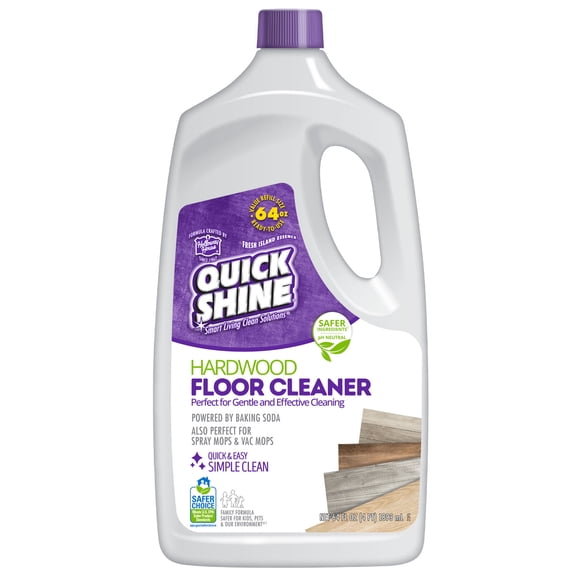 Quick Shine High Traffic Hardwood Floor Cleaner Refill, 64 fl. oz., Fresh Clean Scent
