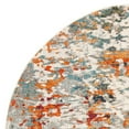thumbnail image 4 of SAFAVIEH Madison Flowers Vintage Abstract Area Rug, Grey/Blue, 6'7" x 6'7" Round, 4 of 8