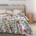 thumbnail image 5 of Pug Blanket Cute Dog Ultra Soft Flannel Throw Blanket for Pugs Lovers Living Room Sofa Kids Adults Gifts 50"X40", 5 of 6