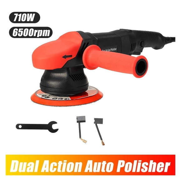 Dual Action Polishing Machine DA Car Wax Polisher Electric 6300rpm Input Power 710w Backing Plate 150mm Polishing Pad ,Easy to Use