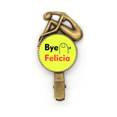 thumbnail image 1 of Au Revoir Refuser Shirk Déclin Expression Épingle à Cheveux Broche Vintage Métal, 1 of 3