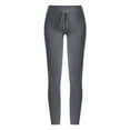 thumbnail image 1 of Bigersell Women Pull on High Pant Women's Fashion Casual Solid Color High Waist Elastic Yoga Pants Shorts Slim Winter Leggings for Ladies, 1 of 8