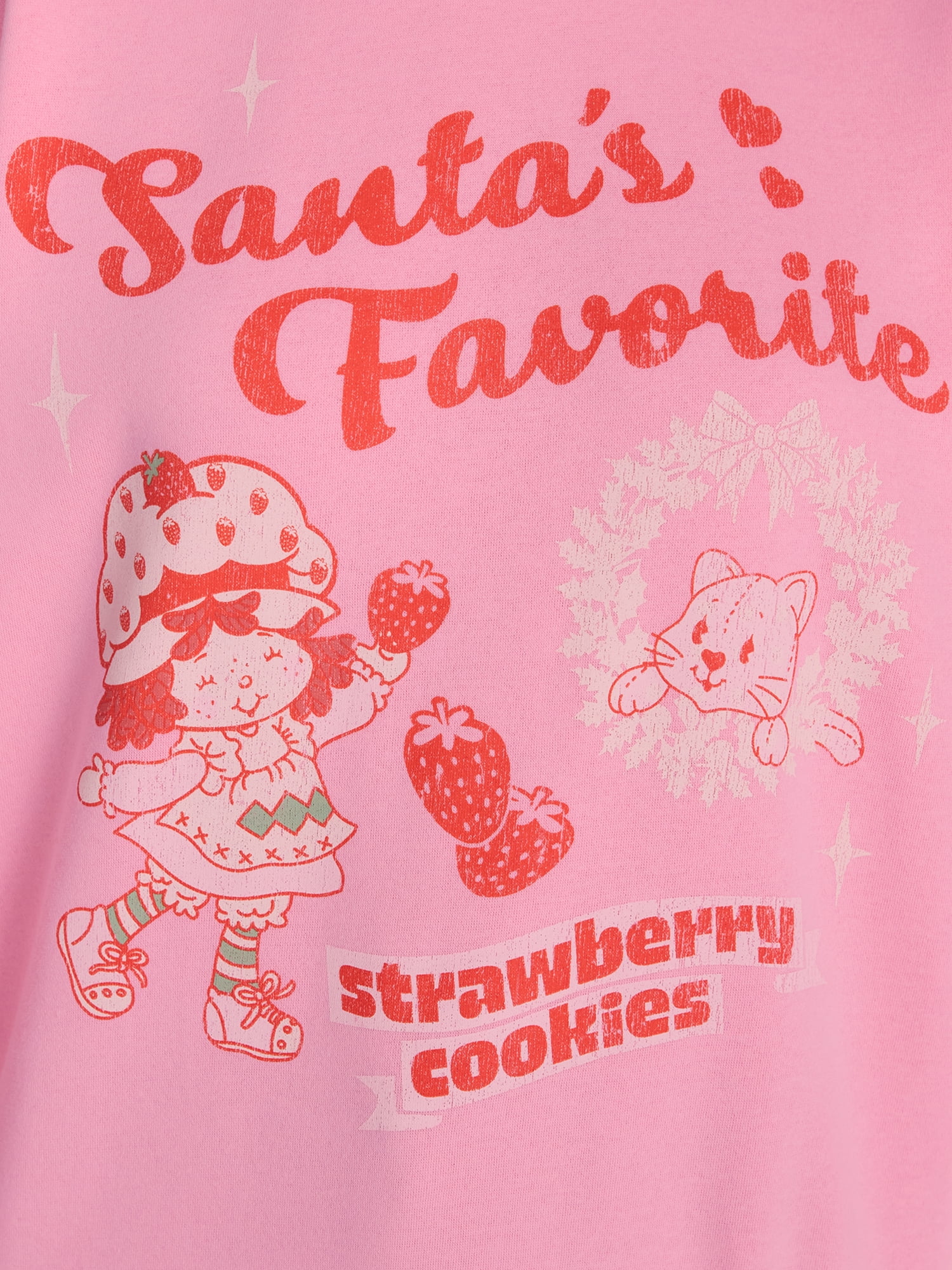 Strawberry Shortcake Women's Christmas Graphic Mock Neck Sweatshirt, Sizes XXS-XXL