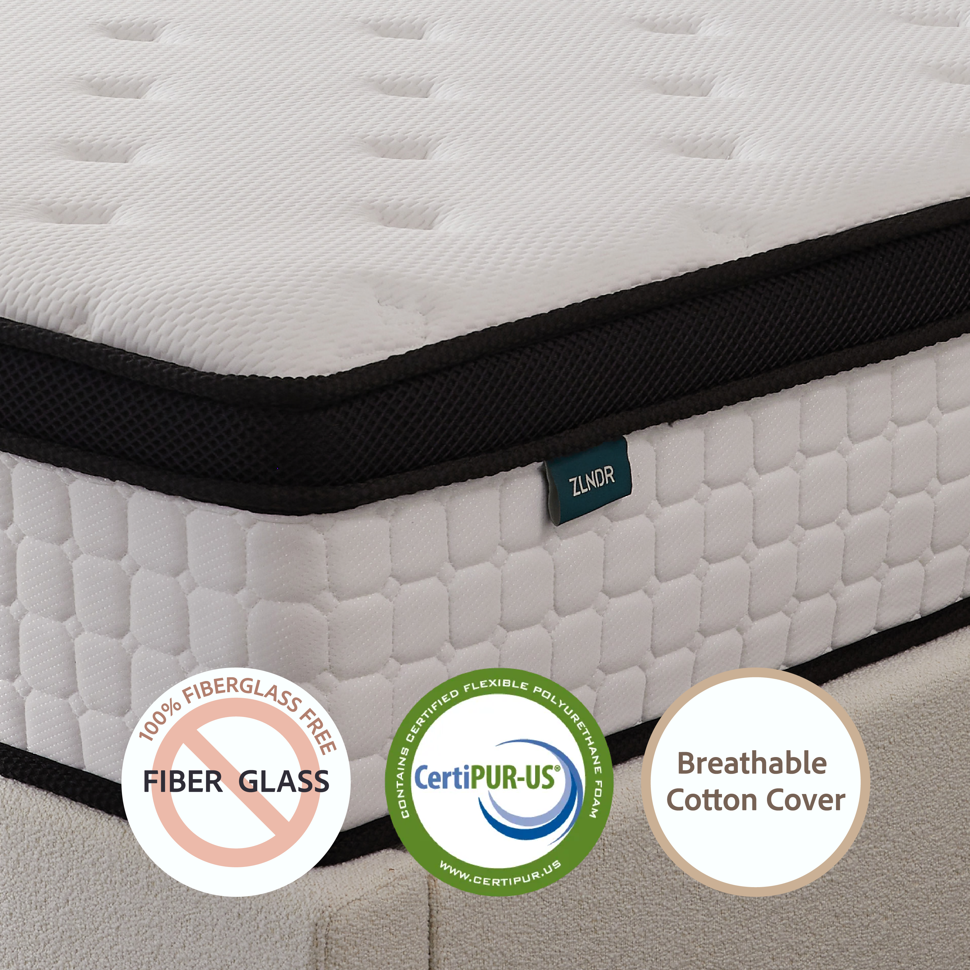 King Size Mattress 12 inch Deluxe Hybrid Mattresses in a Box, Medium Firm with Cooling Gel Memory Foam, Pocket Spring