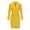 Yellow, variant on WXLWZYWL Winter Dresses for Women Women'S V-Neck Bubble Sleeve Long Sleeve Hip Wrap Dress Yellow