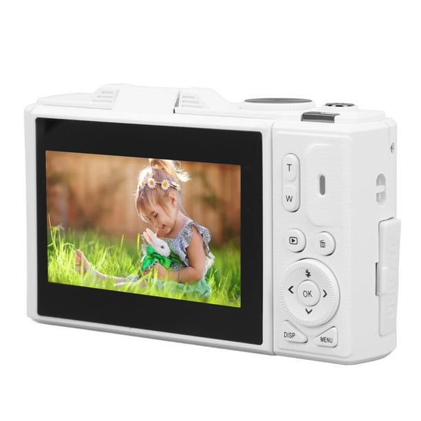 Cámara Digital 4K, Cámarae Digital Confocque Autico Uhd de 64MP, Cámara COMPACTA RETRO CON ZOOM DE 18X Y Pantalla Abatible de 3 Pulgadas para Fotografía Vlogging