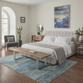 thumbnail image 5 of KUETH 2x3 Area Rug Blue Abstract Area Rug, Machine Washable Vintage Distressed Throw Rug with Non-Slip Gripper, Modern Aesthetic Carpet for Bedroom Living Room, 5 of 6
