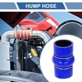 thumbnail image 2 of 1 Set 45mm/1.77" 102mm Length Black Blue Silicone Hose with Clamps Hump Hose Universal, 2 of 7